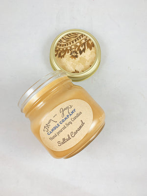 Salted Caramel soy candle and wax melts by Mam Jam’s Candle Company
