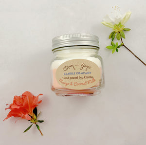 Mango and Coconut soy candle and wax melts by Mam Jam’s Candle Company, detail image 3