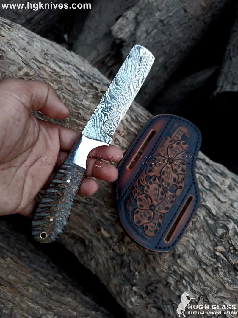 Pine Cone Resin Bull Cutter Knife by Divine Knives, product view 5