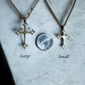 Gothic Medieval Cross Necklace - Bronze by Forged By Fire — view 4 of 8