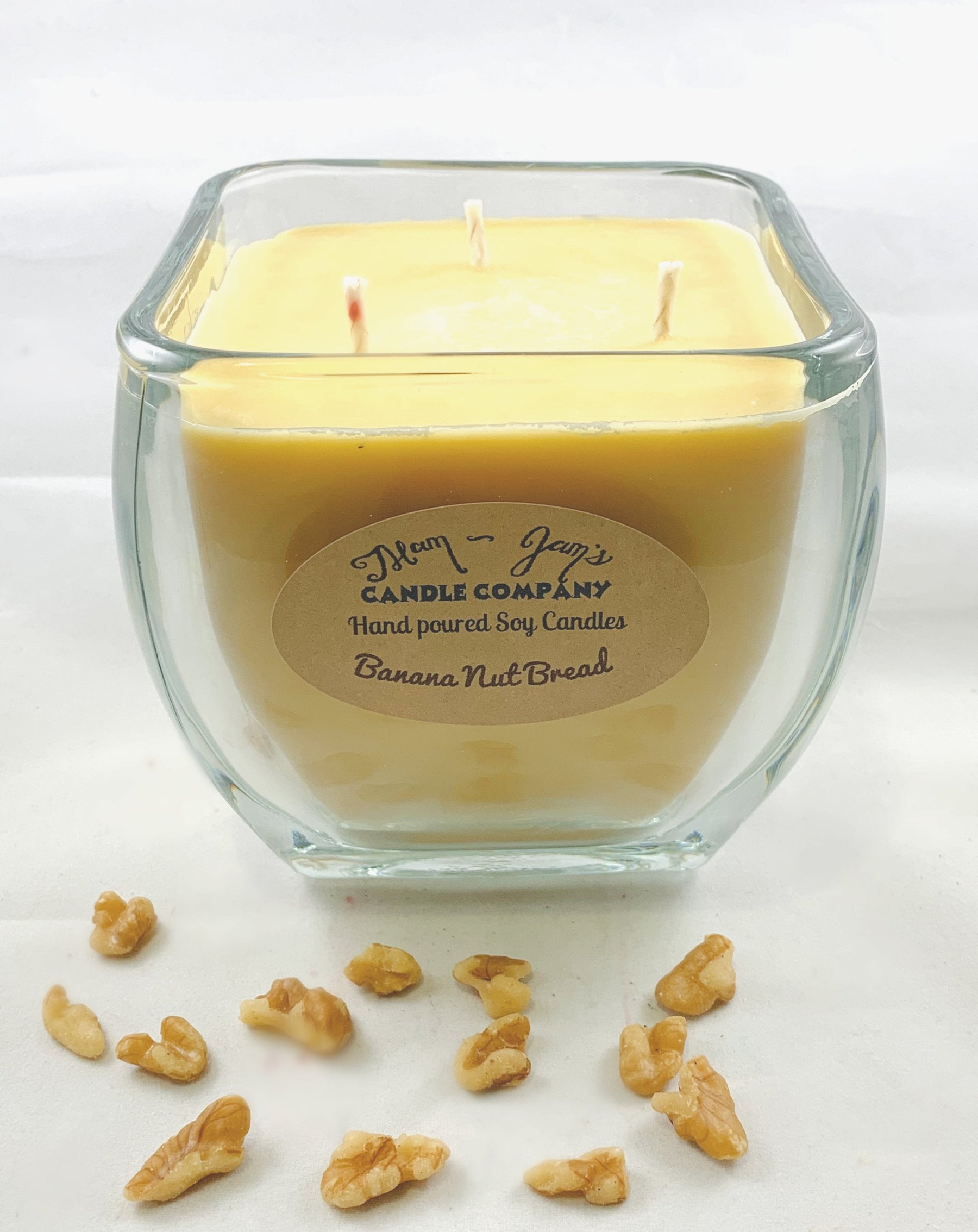 Banana Nut Bread soy candle and wax melts by Mam Jam’s Candle Company, detail image 3