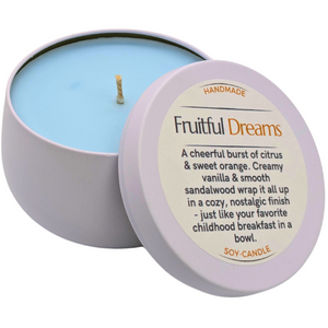 Fruitful Dreams™ Tranquil Soy Candle | Sweet Uplifting Joy – ResilScents™ by ResilScents, scented candle detail photo 2