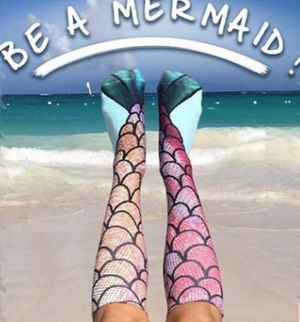 Mermaid Mid-Calf Socks (Pair) by The Mississippi Mermaid Mercantile - view 2