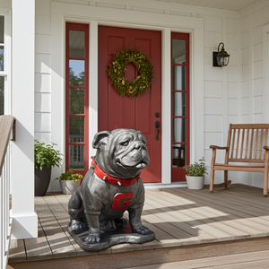 Georgia Bulldogs Pewter Finish UGA Mascot Statue alternate view 7