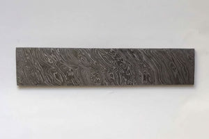 8 Inch Firestorm Pattern Damascus Steel Billet Bar Blank for Custom Knife Making by JW SteelCrafts, Damascus knife main product photo
