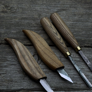8-Piece Large Wood Carving Tool Set detail view by Sharky Forged Steel Tools