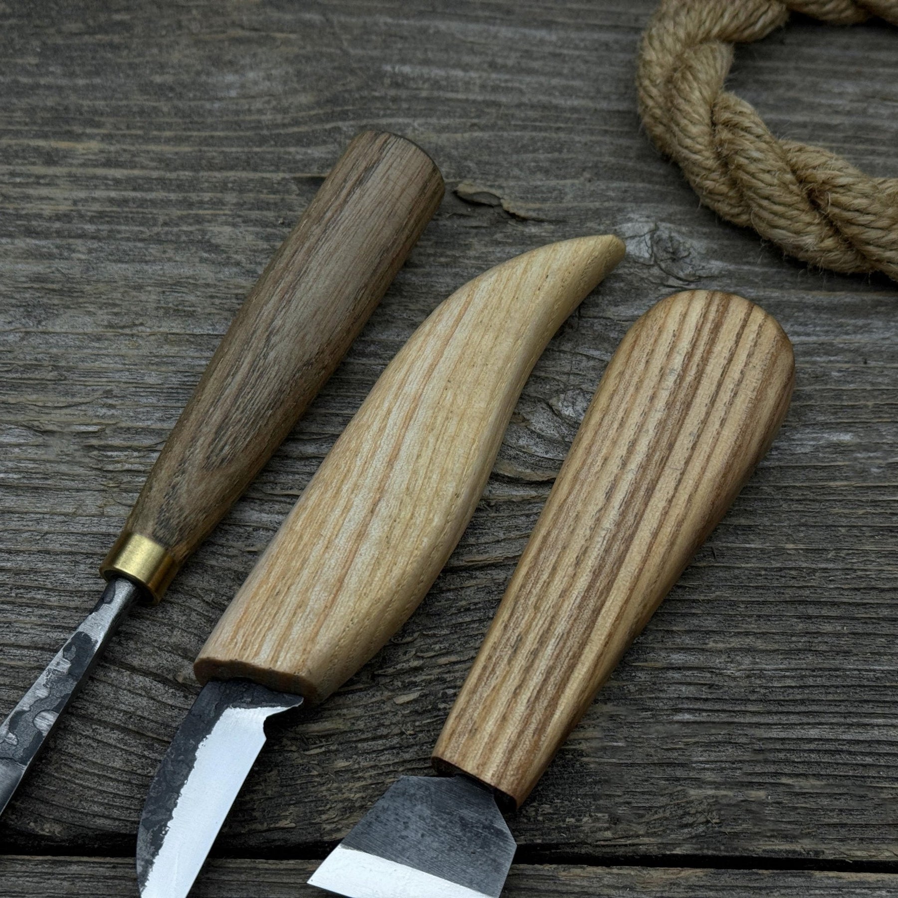 8-Piece Spoon Carving Tool Set with Sharpening Board detail view by Sharky Forged Steel Tools