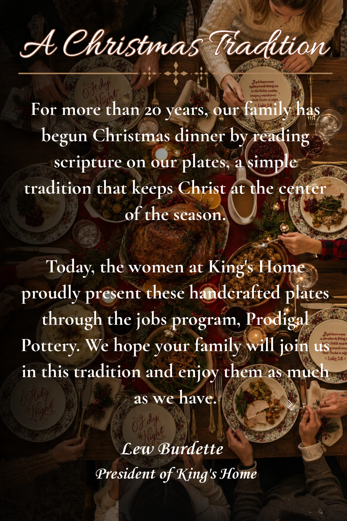 Prodigal Pottery Christmas Scripture Plates — product view 2