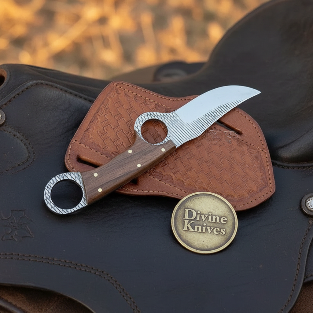 Karambit-Style Bull Cutter Knife by Divine Knives