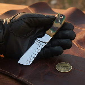 Camo Resin Rasp Bull Cutter Knife with Broad product detail, view 5