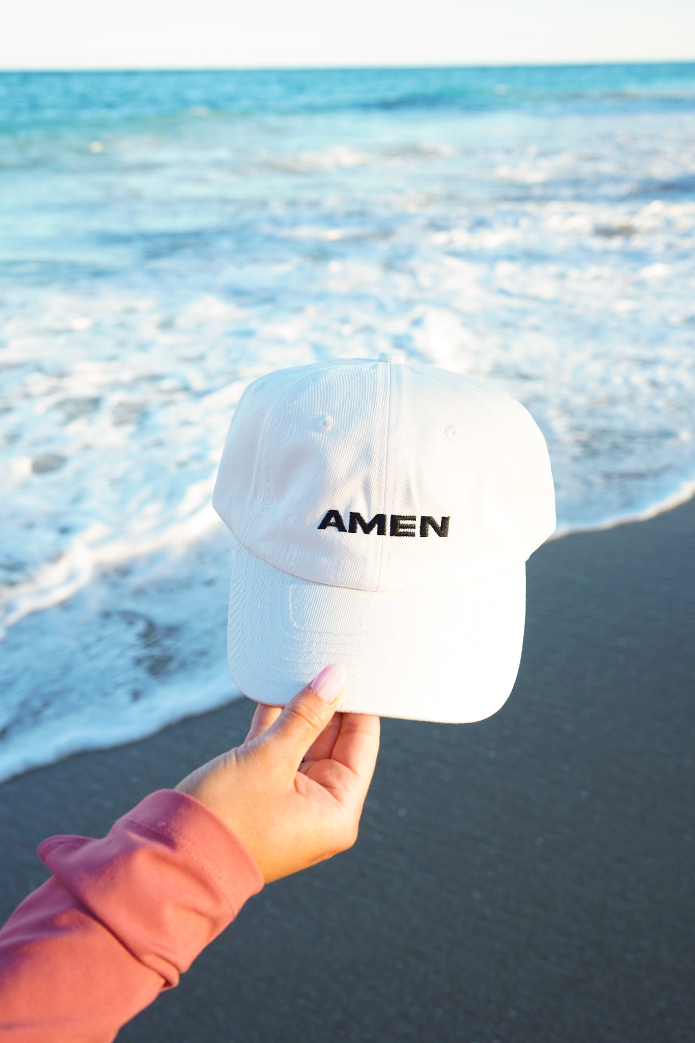 Amen- Dad Cap by KenzKustomz — product view 4