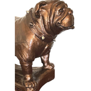 Georgia Bulldogs Bronzed Standing UGA Mascot Sculpture alternate view 4