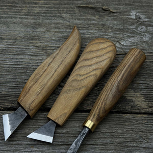 9-Piece Spoon Carving Tool Set with Sharpening Board detail view by Sharky Forged Steel Tools