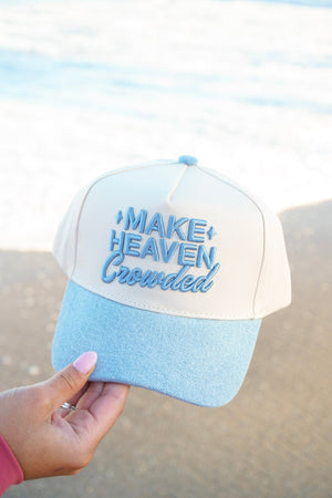 Make Heaven Crowded - Vintage Trucker Hat by KenzKustomz, Southern lifestyle apparel detail photo 12
