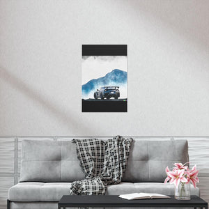 Nissan GTR water color Matte Vertical Posters