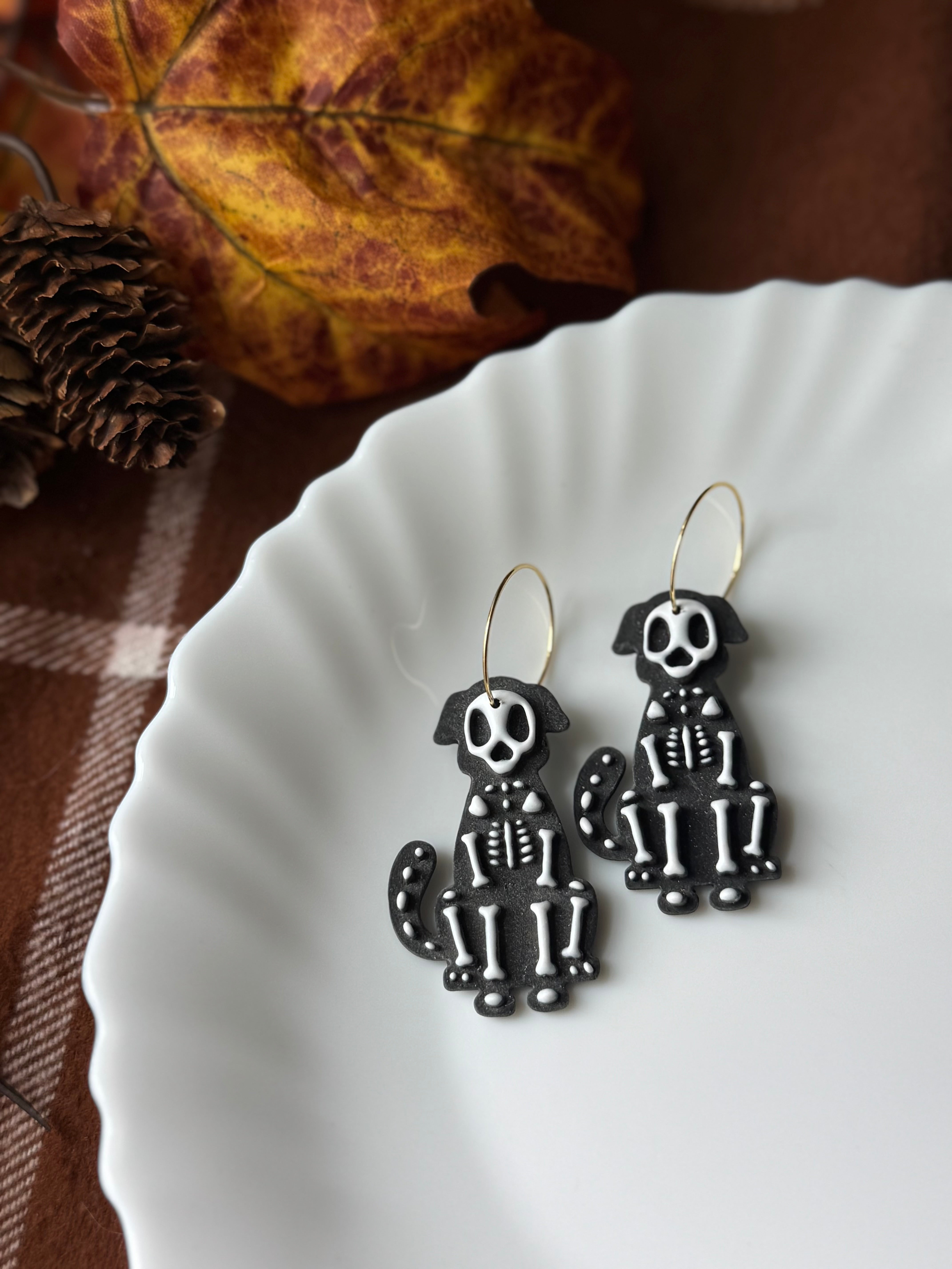 Skelepups handmade polymer clay earrings by Shop Something Earthy — view 1 of 2