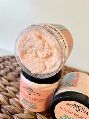 Farmhouse Lather Hello Darlin Whipped Body Wash image 3 for Southern handmade bath and body gifts