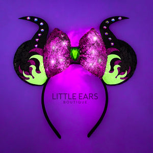 Light Up Mistress of All Evil Ears by Little Ears Boutique, travel planning service main product photo