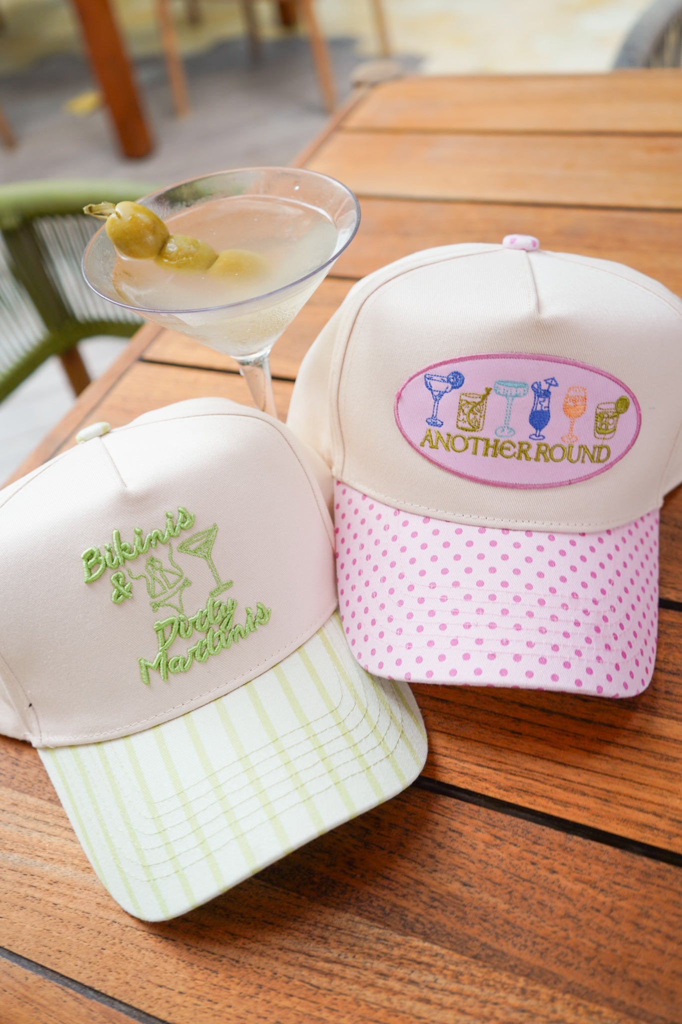 Bikinis & Dirty Martinis - Trucker Hat detail view by KenzKustomz
