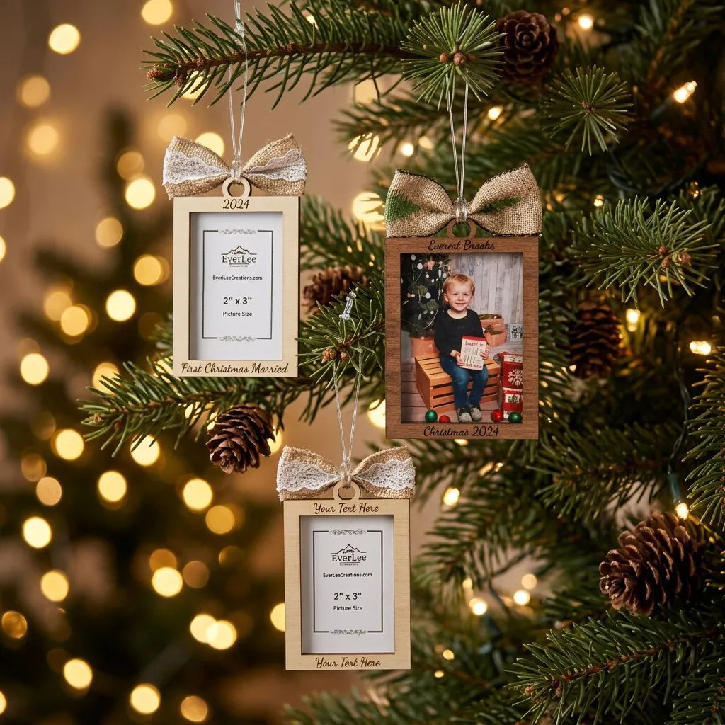Custom Photo Ornament Picture Frame by EverLee Creations