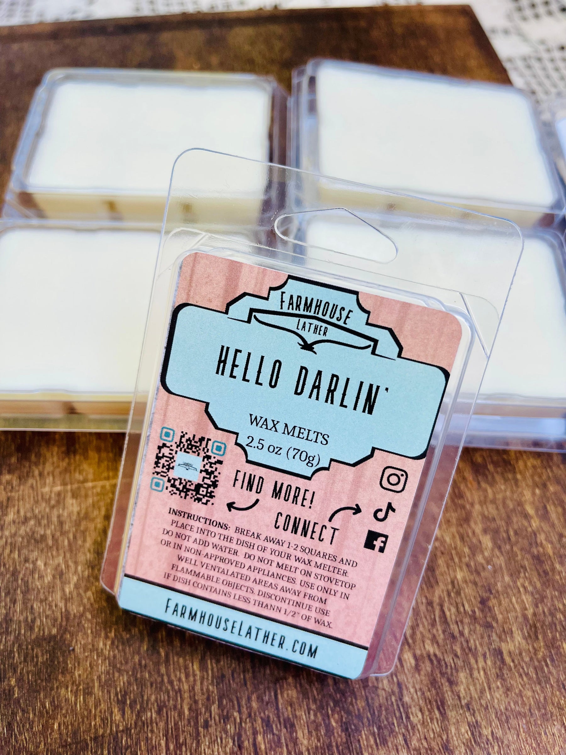 Farmhouse Lather Hello Darlin wax melt image 1