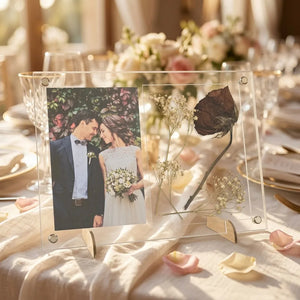 Wedding Picture Frame - Add Your Own Pressed Flowers detail view by EverLee Creations