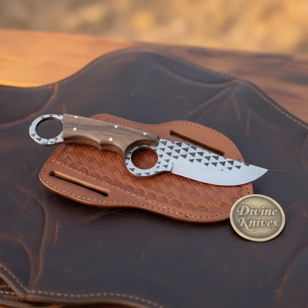 Karambit-Style Bull Cutter Knife by Divine Knives, product view 4
