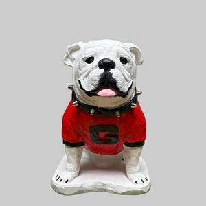UGA Georgia Bulldog Mascot Stone Statue for Garden, Yard, Home Decor and Porch.