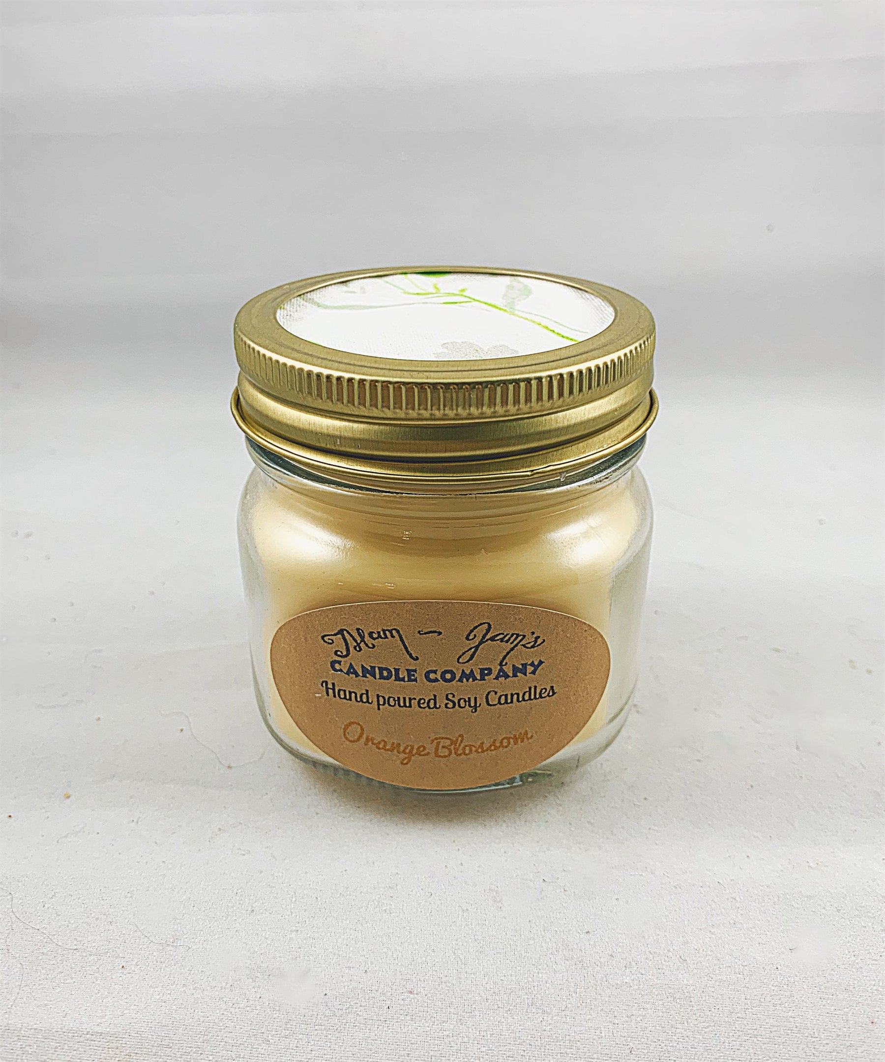 Orange Blossom soy candle and wax melts by Mam Jam’s Candle Company