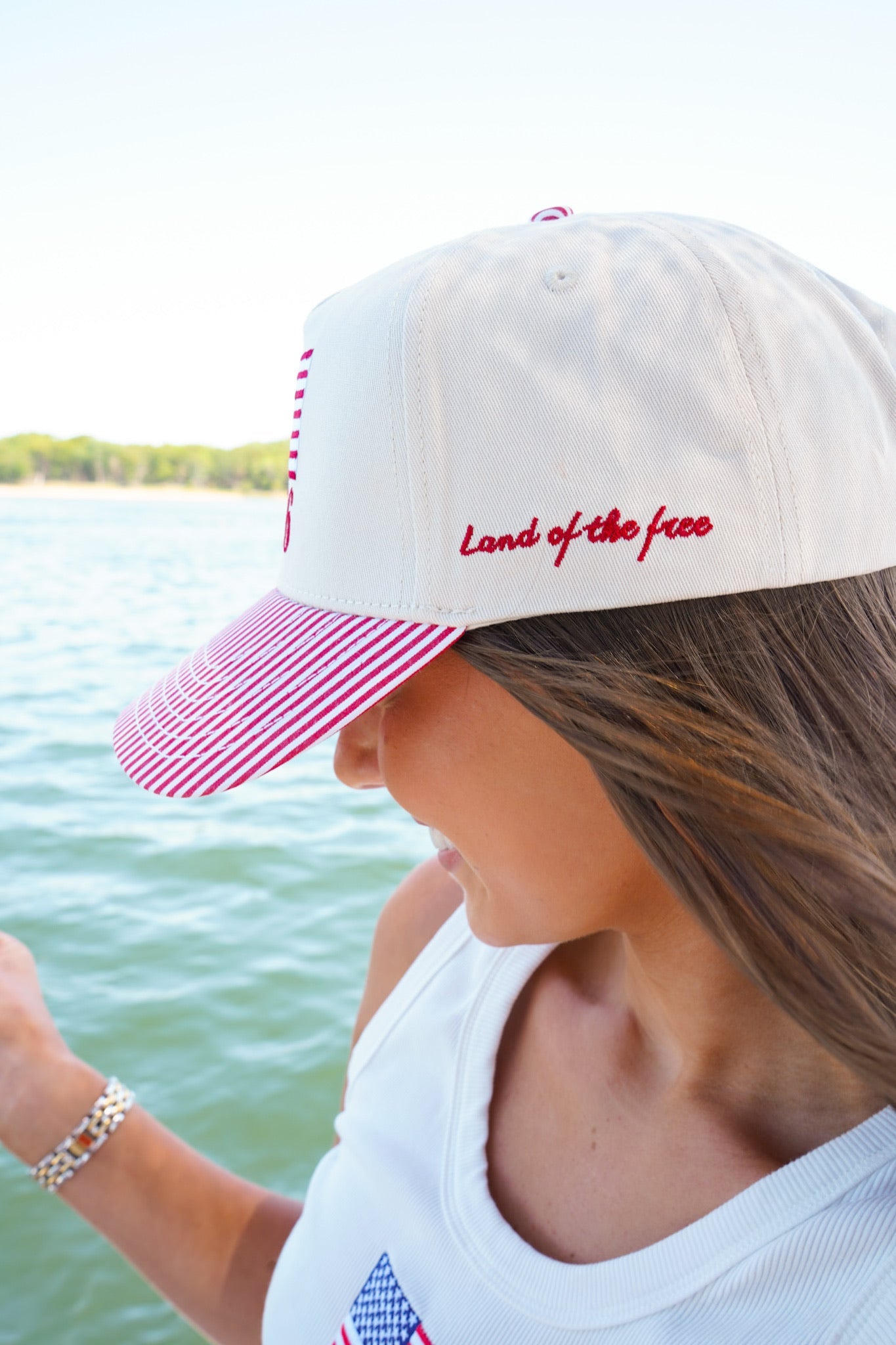 1776 American Flag Hat by KenzKustomz — product view 9