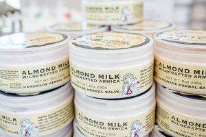 Almond Arnica Salve 8 Oz. ~ Almond Milk by Essential Journeys, handmade bath and body detail photo 2