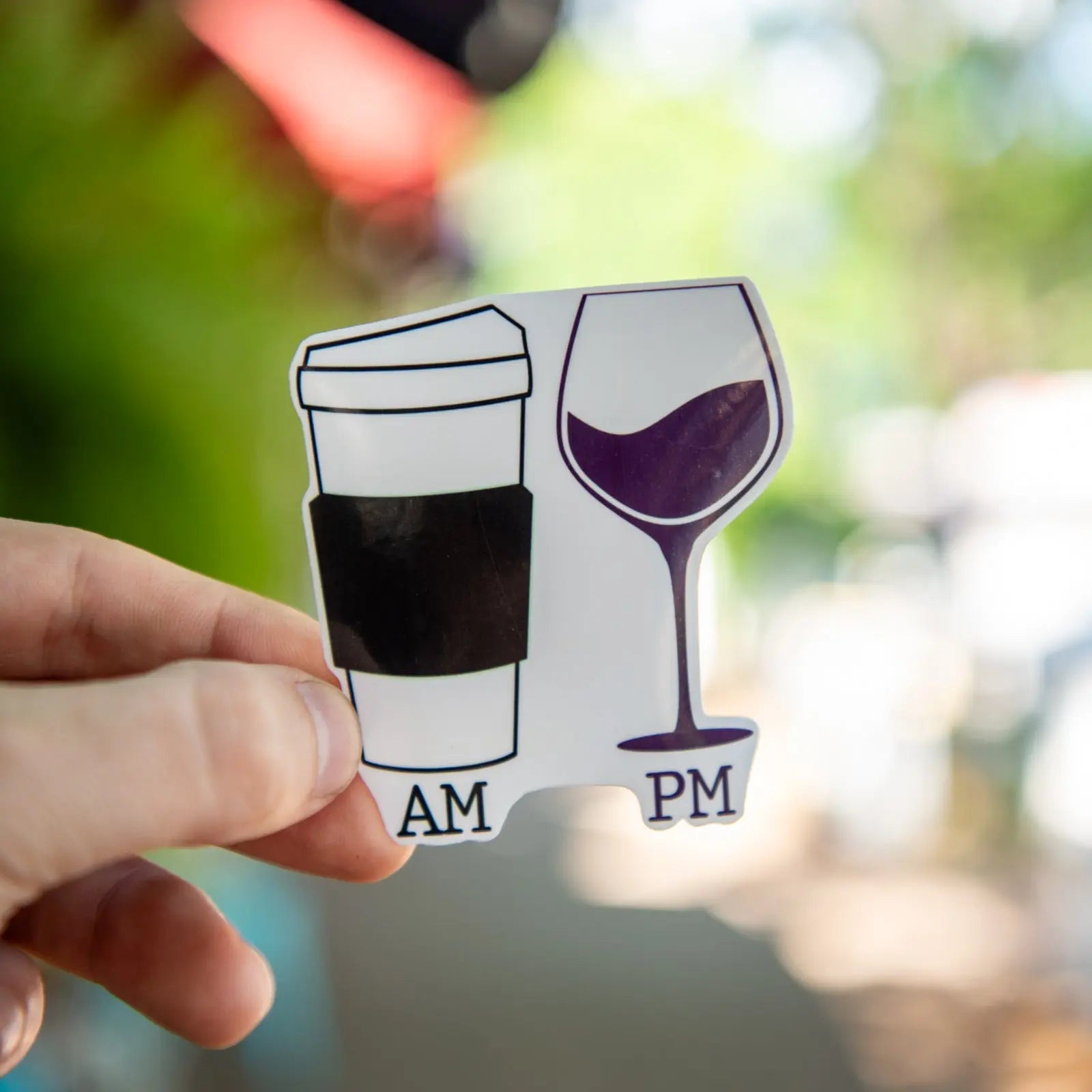 AM - PM- Sticker by Still Magnolia, vinyl decal main product photo