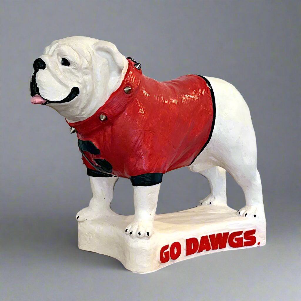 Georgia Bulldogs Standing UGA Mascot Tabletop Sculpture by College Bronze