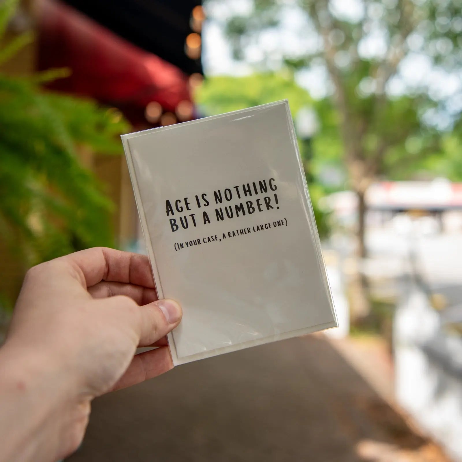 Age Is Nothing But A Number - Card by Still Magnolia, paper gift main product photo