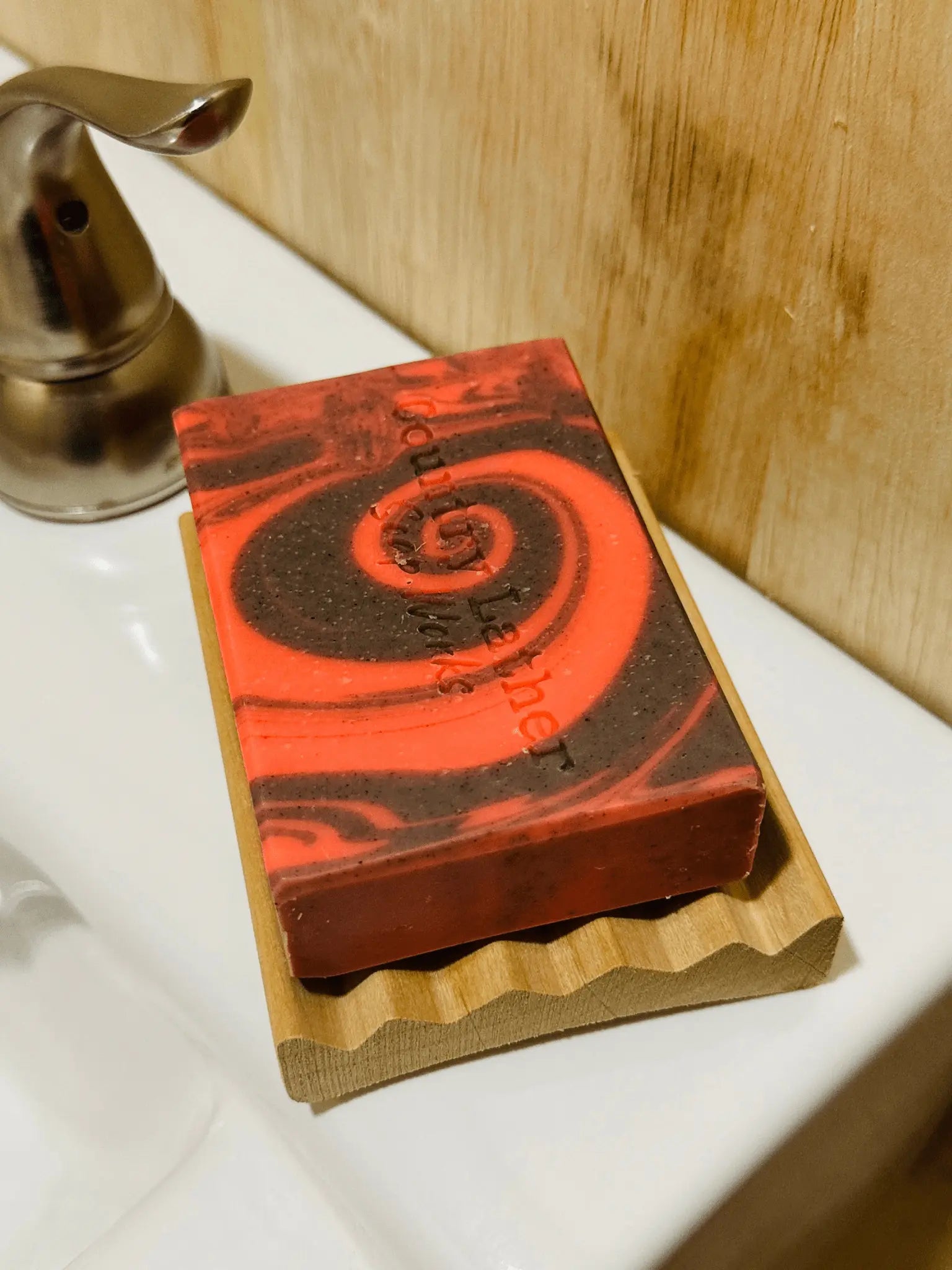 Alder Wood Soap Dish by Country Lather Soap Works, natural skincare main product photo