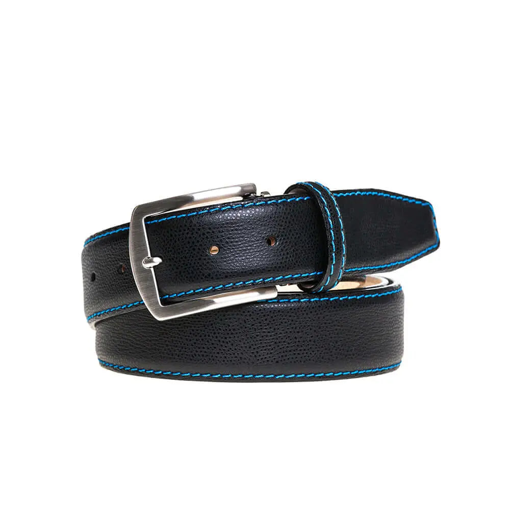 Alexander Roman Italian Calf Belt by Roger Ximenez: Bespoke Belts and Leather Accessories, handmade leather goods detail photo 2