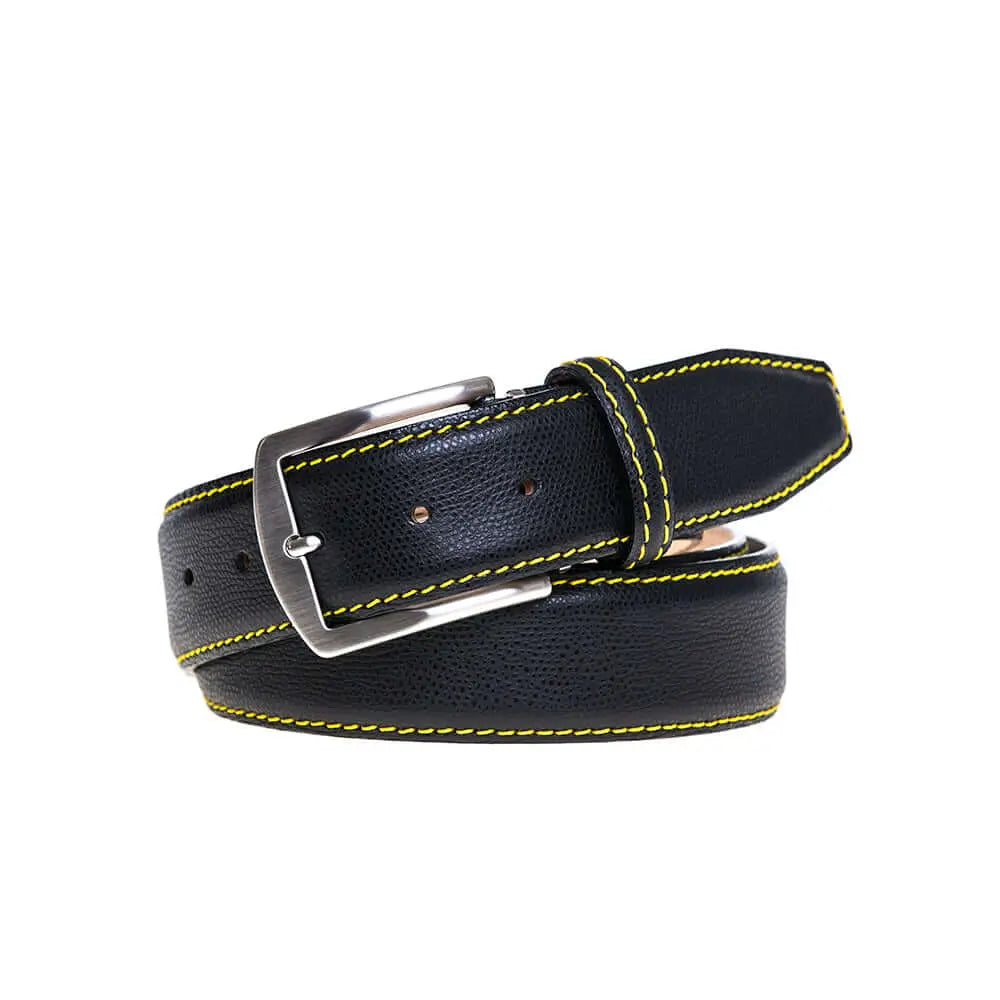 Alexander Roman Italian Calf Belt by Roger Ximenez: Bespoke Belts and Leather Accessories, handmade leather goods detail photo 4