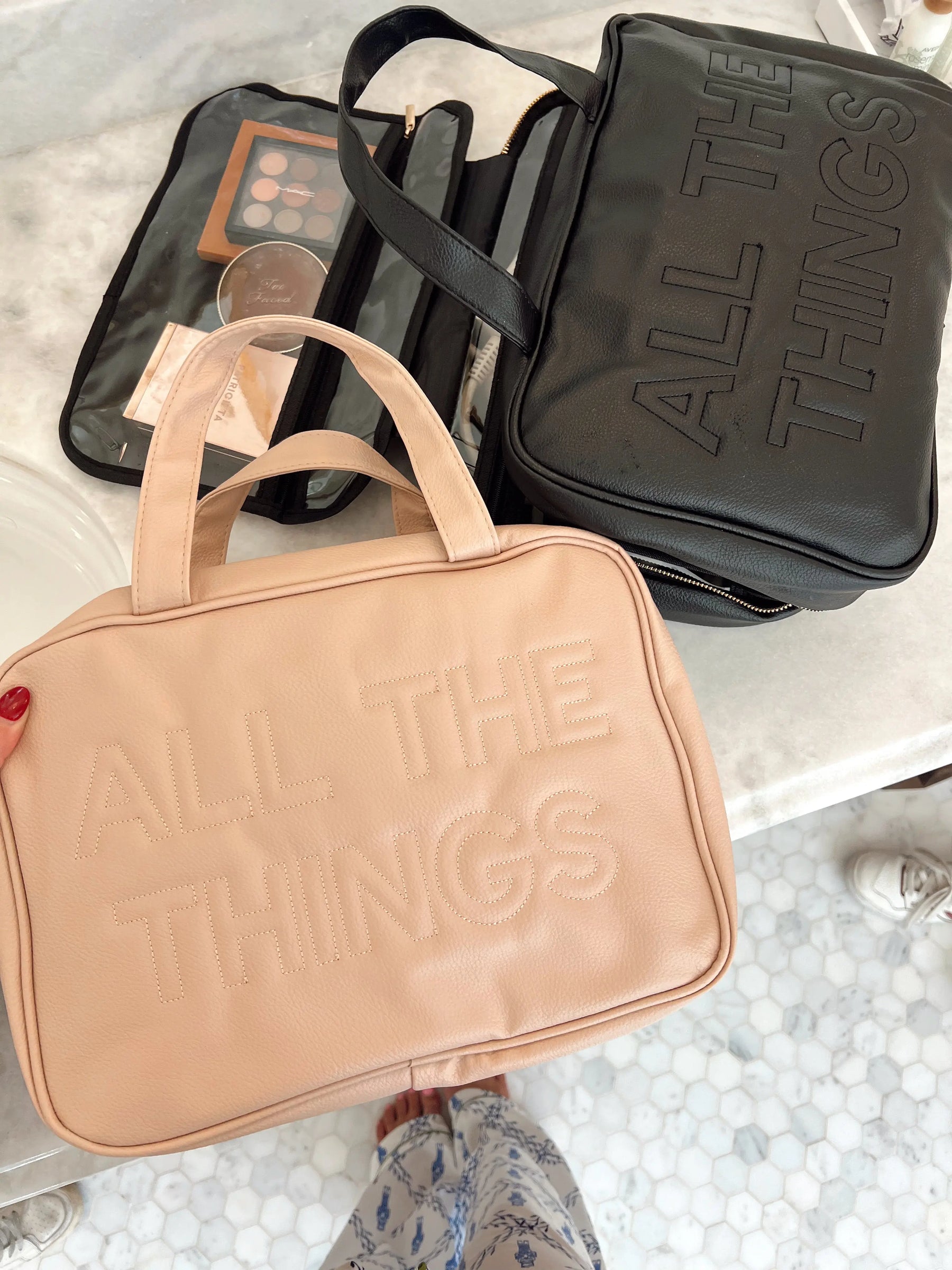 All The Things - Leather Hanging Bag by KenzKustomz, handmade leather goods detail photo 7
