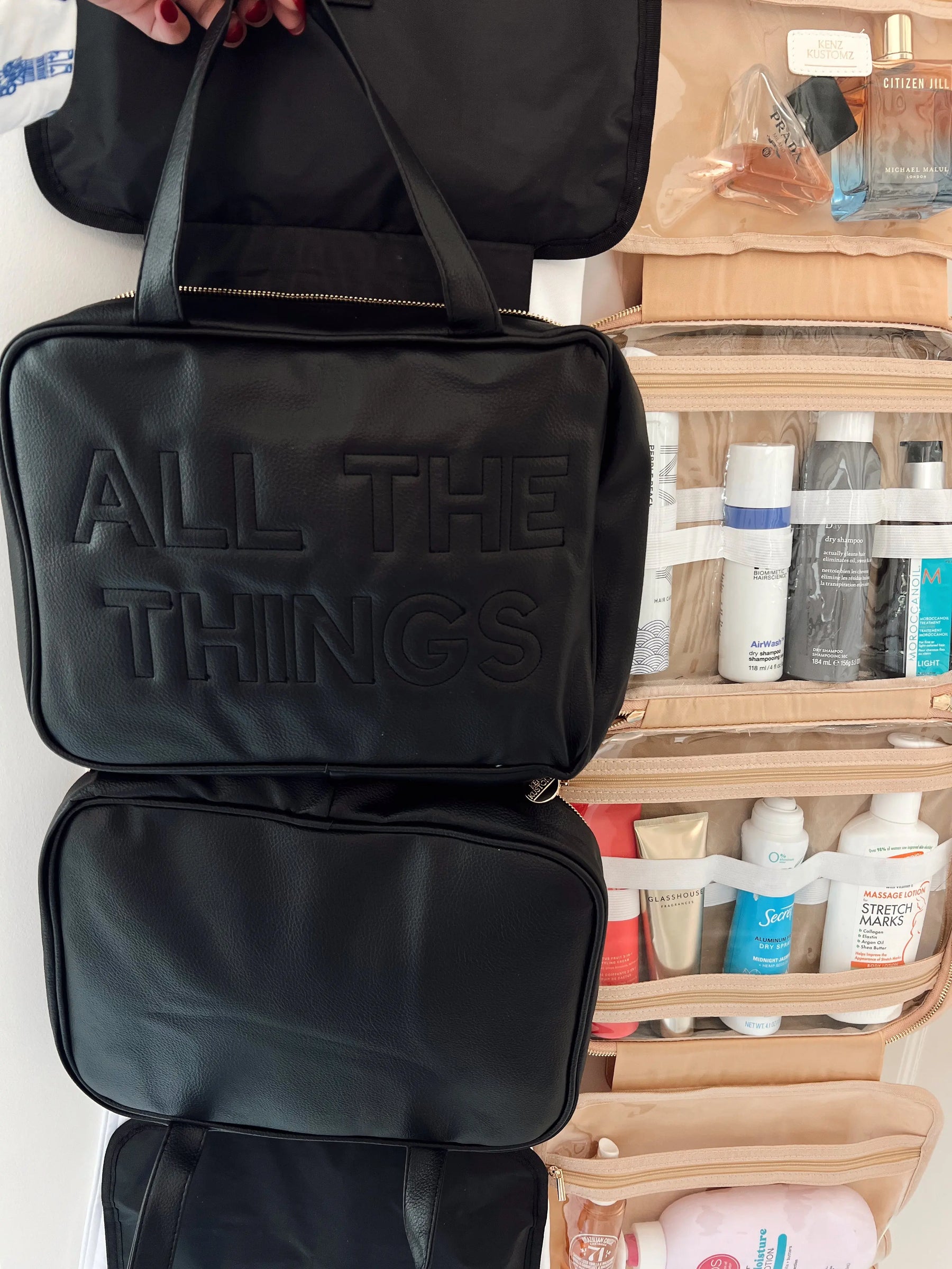 All The Things - Leather Hanging Bag by KenzKustomz, handmade leather goods detail photo 8