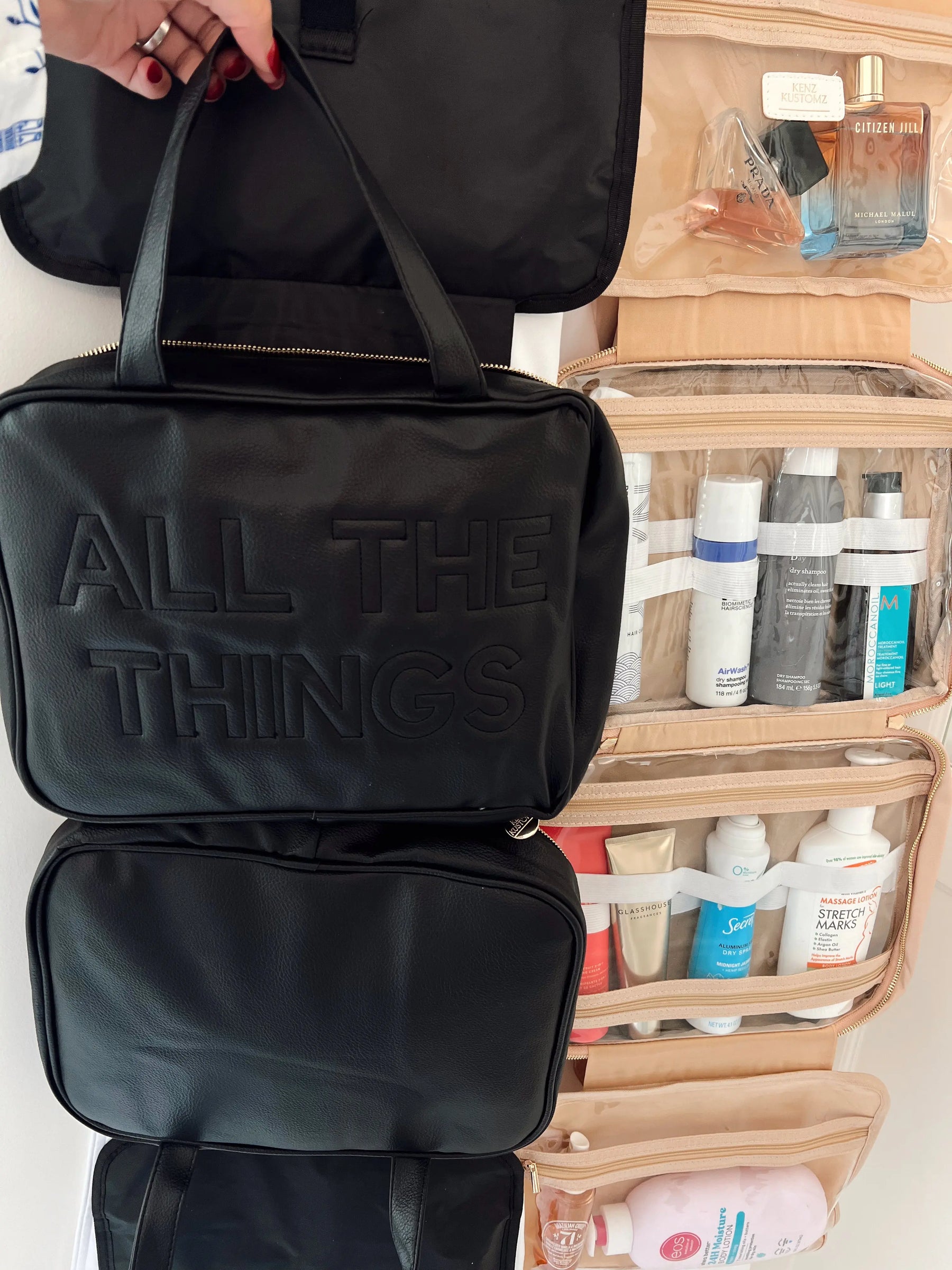 All The Things - Leather Hanging Bag by KenzKustomz, handmade leather goods detail photo 9