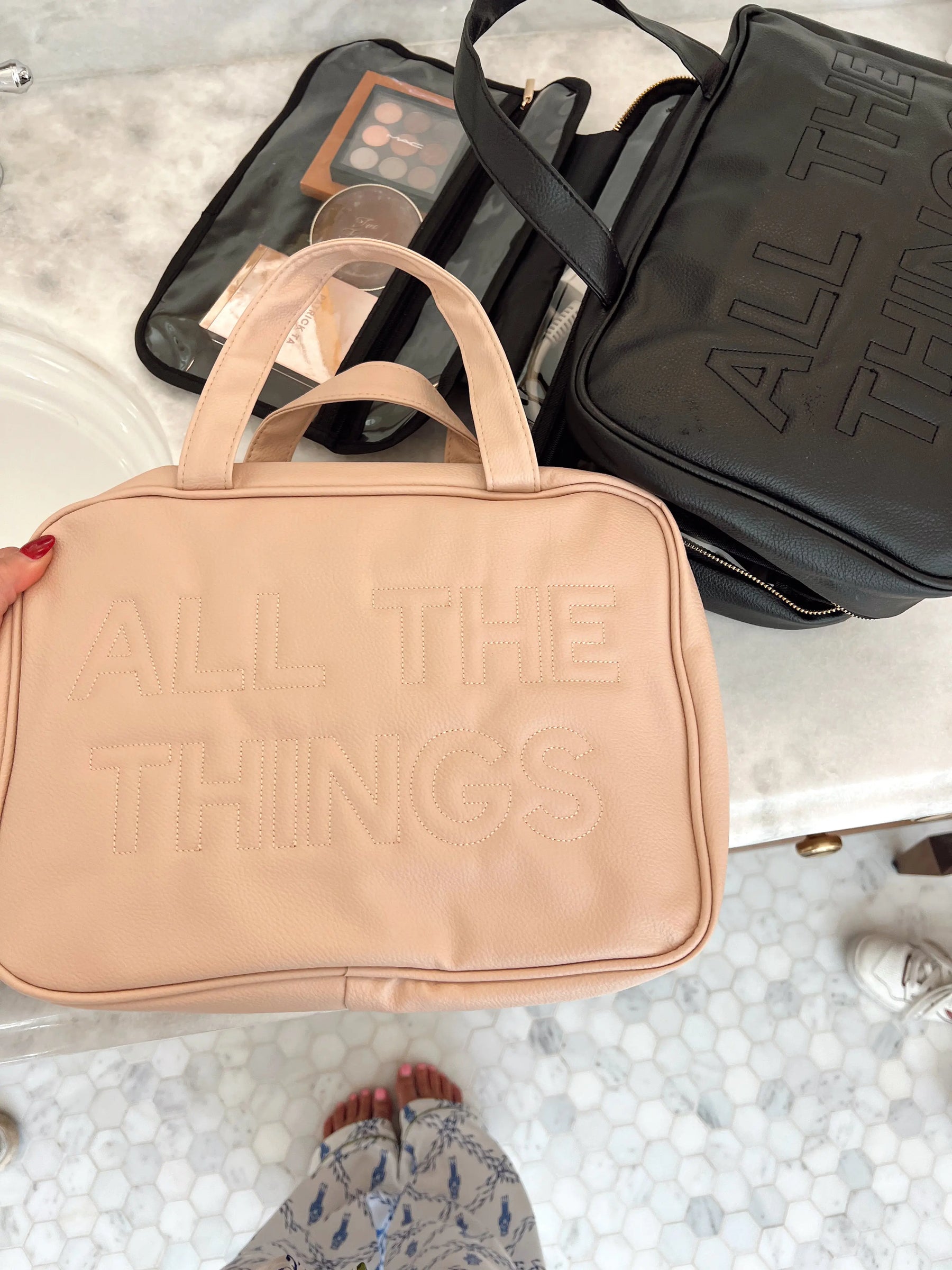 All The Things - Leather Hanging Bag by KenzKustomz, handmade leather goods detail photo 14