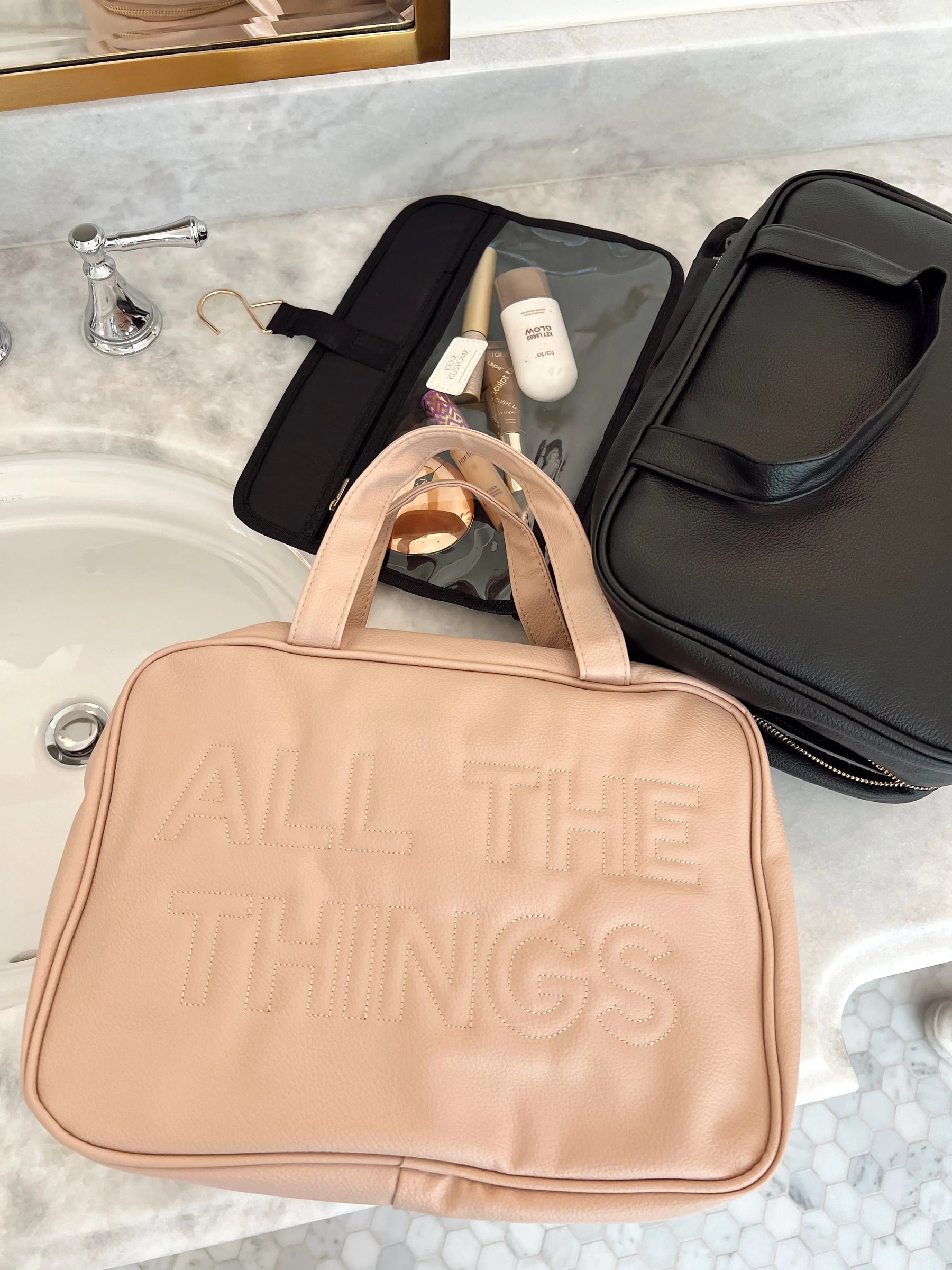 All The Things - Leather Hanging Bag by KenzKustomz, handmade leather goods detail photo 24