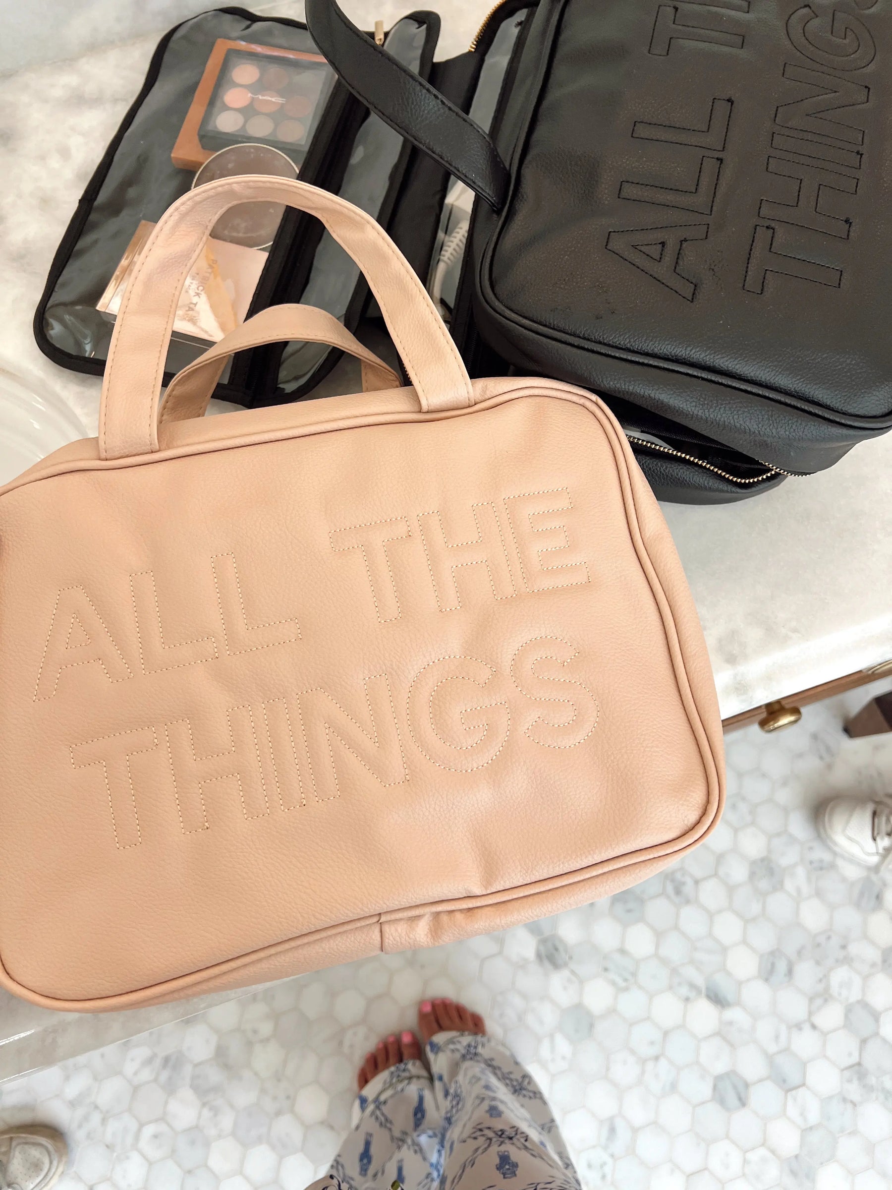 All The Things - Leather Hanging Bag by KenzKustomz, handmade leather goods detail photo 30