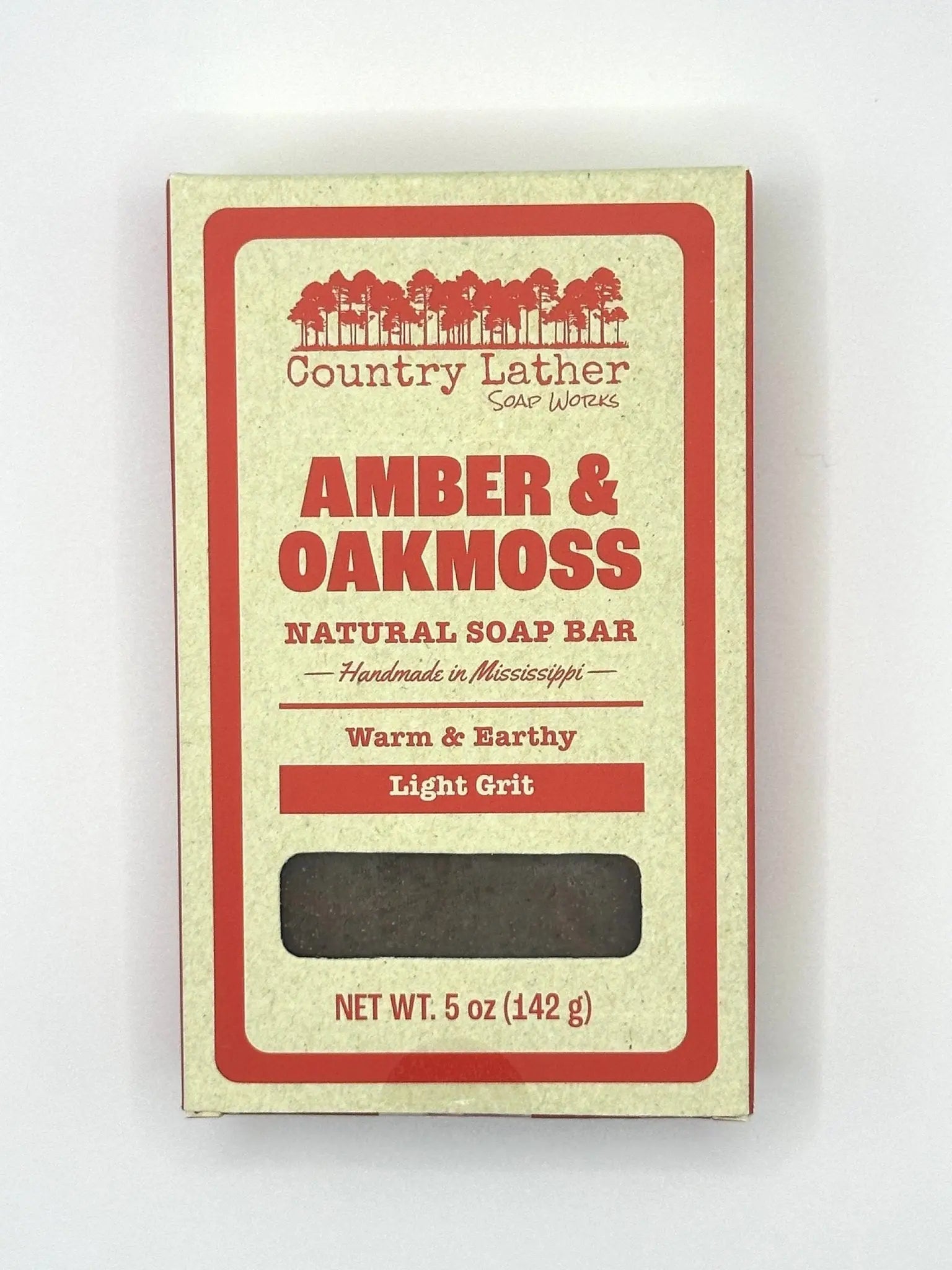 Amber and Oakmoss Soap Bar Set of 30 Bars Wholesale by Country Lather Soap Works, natural skincare detail photo 2