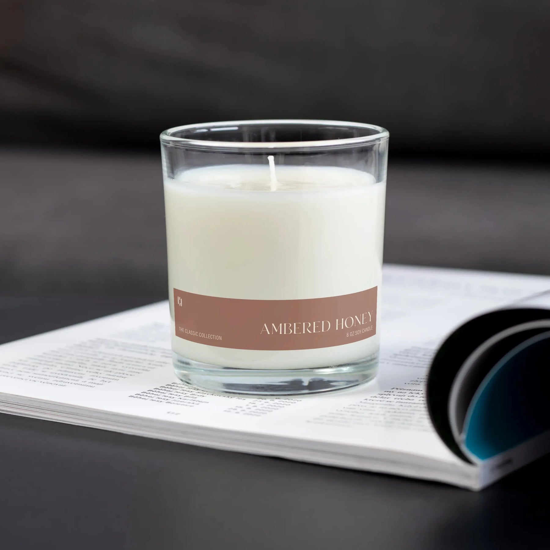 Ambered Honey Soy Candle by Pretty Honest Candles