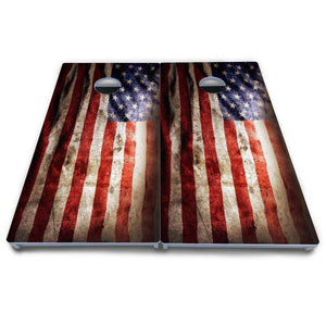 American Flag Cornhole Boards - All Weather Series by Cornhole Solutions, custom cornhole board detail photo 4