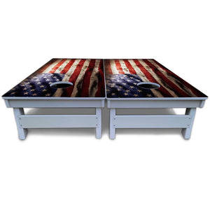 American Flag Cornhole Boards - All Weather Series by Cornhole Solutions, custom cornhole board detail photo 5