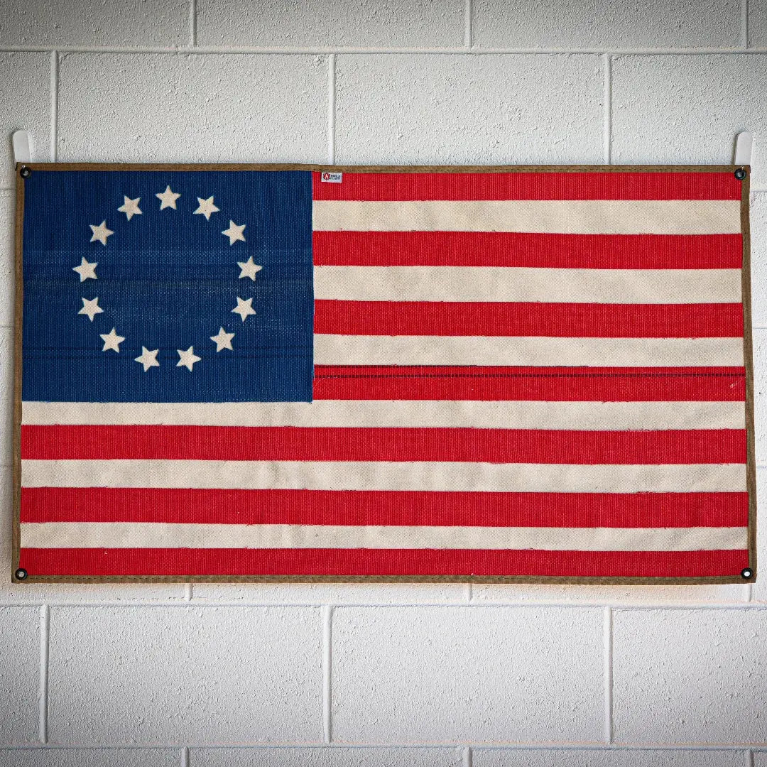 American Flag - Fire Hose - Betsy Ross by Recycled Firefighter, Southern home decor detail photo 2
