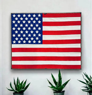 American Flag - Fire Hose - Extra Large by Recycled Firefighter, Southern home decor detail photo 2