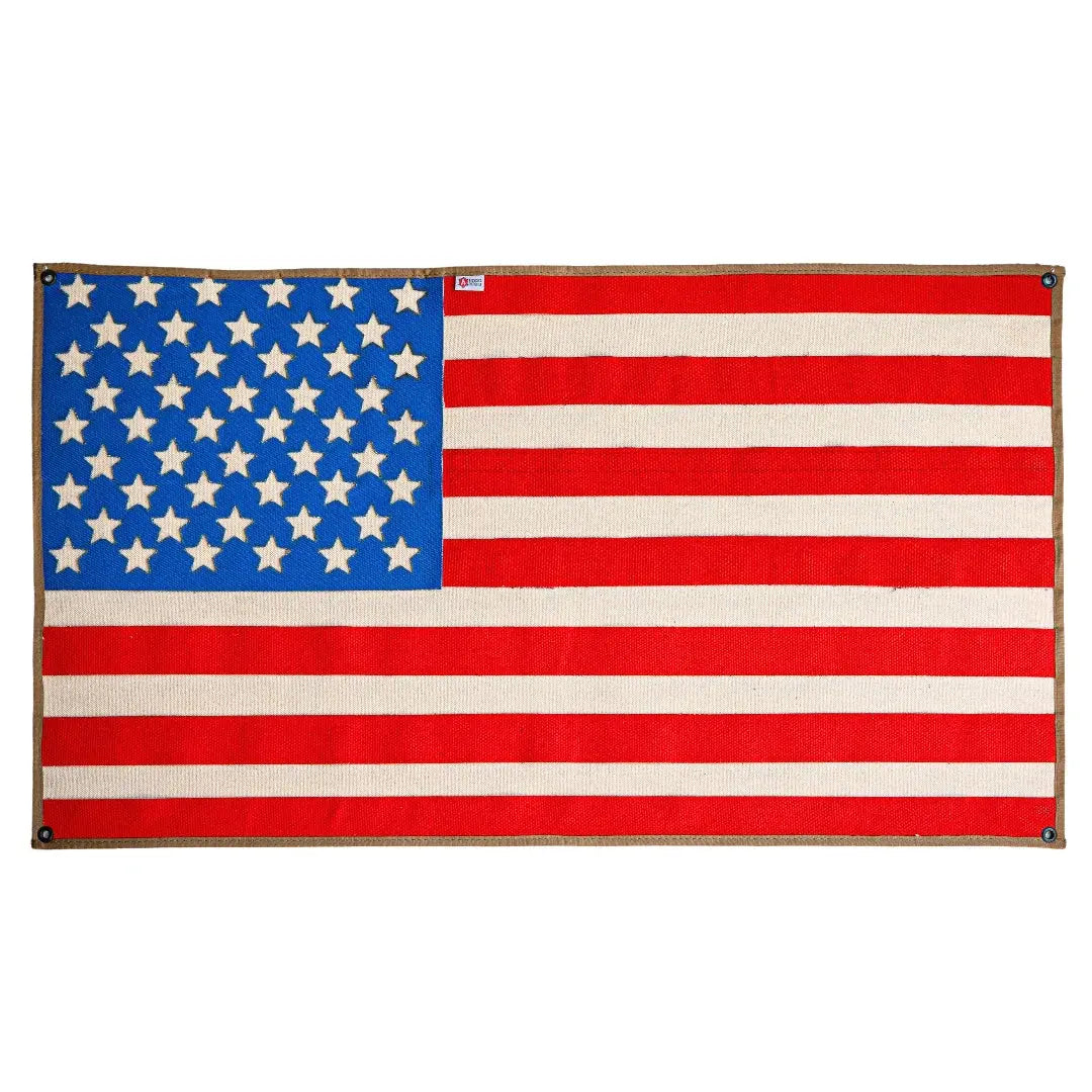 American Flag - Fire Hose by Recycled Firefighter, Southern home decor main product photo